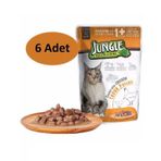 Jungle 100 gr 6 Adet Pouch Jöleli Tavuklu Kısırlaştırılmış Kedi Konservesi
