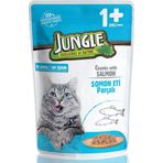 Jungle 100 gr Pouch Somonlu Kedi Konservesi