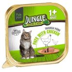 Jungle 100 gr Tavuklu Pate Yetişkin Konserve Kedi Maması