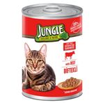 Jungle 400 GR Biftekli Konserve Kedi Maması