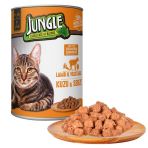 Jungle 400 gr Kuzu Etli Ve Sebzeli Konserve Yetişkin Kedi Maması