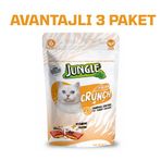 Jungle Crunch Kedi Ödül Tüy Yumağı Kontrolü 60 Gr. * 3 Paket