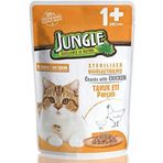 Jungle Jungle Pouch Kısırlaştırılmış Gravy Soslu Tavuklu 100 gr Yaş Kedi Maması