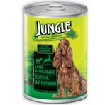 Jungle Kuzu Etli ve Av Hayvanlı 415 gr Yetişkin Köpek Konservesi