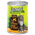 Jungle Kuzu Etli ve Sebzeli 415 gr Yetişkin Kedi Konservesi