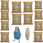 Jungle Poşet Muhabbet Kuşu Yemi Paketli 500 gr x 12 Adet ( 2027 TAZE ÜRETİM)( KALAMAR KEMİĞİ HEDİYELİ)