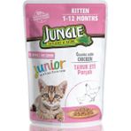 Jungle Pouch Tavuk Eti Parçalı 100 gr Yavru Kedi Konservesi