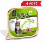 Jungle Tavuklu Ezme 6x100 gr Yetişkin Kedi Konservesi