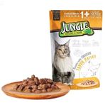 Jungle Tavuklu Pouch Yetişkin Kısırlaştırılmış 85 gr Konserve Kedi Maması