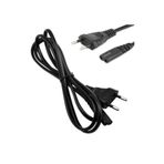 JUNGLEE (1272) 1.5 Metre Teyp Fişi 2x0,75 Mm 2 Pin 220v Adaptör Işıldak Laptop Yazıcı Power Güç Şarj Kablosu ile uyumlu