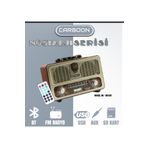 JUNGLEE (1383) Meier M-111bt Açık Renk Nostaljik Radyo Ahşap Görünümlü Bluetooth Hoparlör Fm Sd Kart Usb Girişi ile uyumlu