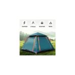Junglee 4 Kişilik Otomatik Kurulum Çadır Kamp ve Çocuk Oyun Çadırı 215CMX215CMX145CM - Çok Renkli