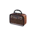 Junglee Bluetooth Hoparlör Nostaljik Radyo Fenerli Şarjlı Speaker Sd Kart USB Aux Girişli Fm Radyo - Kahverengi