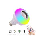 JUNGLEE Bluetooth Hoparlör Uzaktan Kumandalı Led Ampul Enerji Tasarruflu 7w Beyaz 5w Rgb Işık 3w Speaker