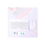 Junglee Bluetooth + Usb Wireless Klavye Mouse Seti Sessiz Şarjlı Bt+Usb Mouse & Keyboard Set Beyaz