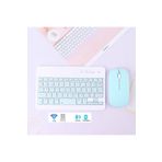 Junglee Bluetooth + Usb Wireless Klavye Mouse Seti Sessiz Şarjlı Bt+Usb Mouse & Keyboard Set Mavi