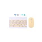 Junglee Bluetooth + Usb Wireless Klavye Mouse Seti Sessiz Şarjlı Bt+Usb Mouse & Keyboard Set Sarı