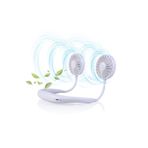 Junglee Boyunluk Fan Şarjlı Vantilatör Boyun Fanı Serinletici Mini Vantilatör Beyaz