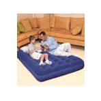 JUNGLEE Çift Kişilik Şişme Yatak Kadife Dokulu Büyük Boy 2 Kişilik Yatak 191cmx137cmx22cm