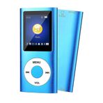 JUNGLEE Digital Renkli Ekranlı Hafıza Kartı Girişli Metal Mavi Mp3 Mp4 Çalar