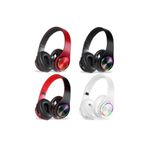 JUNGLEE Led Işıklı Mikrofonlu Bluetooth Kulaklık Katlanabilir Kablosuz Kulaklık
