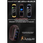 JUNGLEE Yeni M6 Akıllı Bileklik Saat Smart Band Bracelet 6 Mesaj Arama Bildirimi Ios Android Uyumlu Fitpro