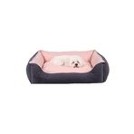 JUNGO Pets | LUCY Gri & Pembe Yüksek Kaliteli Köpek Yatağı