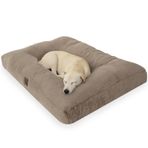Jungolica Max Köpek Yatağı Vizon - Ultra Yumuşak Peluş Kumaş, Nefes Alabilen Hava Dolaşımı, Sakinleştirici Konfor, Kaydırmaz Taban Kedi ve Köpek Minderi (Medium)