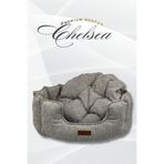 Jungolica Pet Products Chelsea Premium Konfor Kedi ve Köpek Yatağı– Yumuşak Dokulu, Yüksek Yan Duvar, Makinede Yıkanabilir