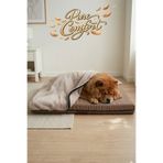 Jungolica Pet Products Pure Comfort, Çıkarılabilir Peluş Battaniyeli, Su Geçirmez İç Alezli, 4 Mevsim Kedi Ve Köpek Yatağı