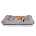 Jungolica Sally Kedi ve Köpek Yatağı Gri Küçük 52X70X10 cm,%100 Su Geçirmez Alezli, Çift Taraflı Dört Mevsim, Çıkarılabilir Yıkanabilir Minder, Konforlu Pet Yatağı (MEDIUM)