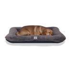 Jungolica Sally Kedi ve Köpek Yatağı Koyu Gri Antrasit Orta 70X85X11 cm,%100 Su Geçirmez Alezli, Çift Taraflı Dört Mevsim, Çıkarılabilir Yıkanabilir Minder, Konforlu Pet Yatağı (LARGE)