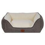 Jungolica Zeus Kedi ve Köpek Yatağı 55 x 75 x 20 Kahverengi - Çift Taraflı Minderli, Yıkanabilir, Kaydırmaz Taban, Yumuşak Sherpa, Destekleyici Konfor Kedi ve Köpek Yatak