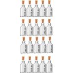 JUNIBELIW 20 Adet 100ML Küçük Cam Vazo Şişe 20X100ML Dekoratif Şişe Vazo Kavanoz Kına Düğün Mantar Tıpalı (Y:9,4 G:5)