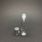 JUNIBELIW 4 Adet 5cc Esans Roll On Yağ Şişesi Hacı Misi Şişe Gümüş Renk Metal Kapaklı Bilyeli 4X5CC