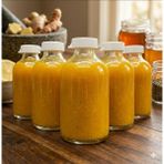 JUNIBELIW JUNİBELİW 15 Adet 50 ml Cam Şişe Beyaz Plastik Kapaklı Çok Amaçlı Shot Şişesi Meyve Suyu Shot Şişesi 15 x 50 ml