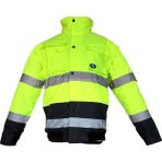 JUNİOR JUNIOR JN1021/2 Waterproof Fosforlu Kolu Çıkmalı Polarlı Pilot Mont Sarı Lacivert XXL beden