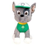 JuniorToys tasarımı Paw Patrol pelüş oyuncak için 28 cm yardımcı, sevimli pelüş köpekler olarak dört pençe üzerinde (Rocky karışık yarış köpek yavrusu)