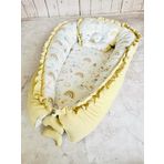juniperus Baby Nest Gökkuşağı Fırfırlı Ortopedik Çift Taraflı Bebek Yatağı Anne Yanı Bebek Yatağı
