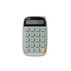 JUNNO Kompakt Hesap Makinesi, LCD Ekran, Mint Yeşili Tuşlar, 14.8 x 9.2 cm