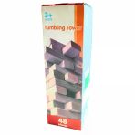 Juno 48 Parça Natural Jenga Tumbling Tower