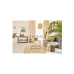 Juno Koleksiyonu Jüt ile Üretilen El Dokuması Sisal Kilim ECH 01E Natural, 80 x 200