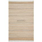 Juno Koleksiyonu Jüt ile Üretilen El Dokuması Sisal Kilim ECH 05 Natural Grey, 120 x 180