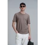 Junya Erkek Basic Tişört Deve Tüyü
