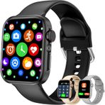 Junywell Android ve iOS Telefonlar için Akıllı İzle Kadın Erkek, 1.81 '' Bluetooth Smartwatch Tam Dokunmatik Ekran Cevap/Arama/Metin Su Geçirmez Akıllı Saatler
