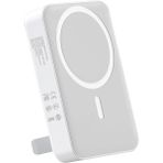 Juo 10000 mAh MagSafe Beyaz Powerbank Standlı PD20W Taşınabilir Kablosuz Hızlı Şarj Cihazı
