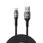 Juo 12W 2.4A USB-A to Lightning Apple iPhone iPad 1 mt Örgülü Hızlı Şarj ve Data Kablosu