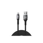Juo 12W 2.4A USB-A to Lightning Apple iPhone iPad 2 mt Örgülü Hızlı Şarj ve Data Kablosu