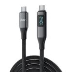 Juo 2 mt 240W USB 3.1 GeN2 10 GBPS E-Mark Çipli Led Display 4K 60 Hz Görüntü ve Type-C Hızlı Şarj Kablosu