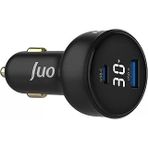 Juo 30W Led Ekranlı Type-C + Usb-A Araç Şarj Aleti Iphone & Android & Tablet Araç Içi Şarj